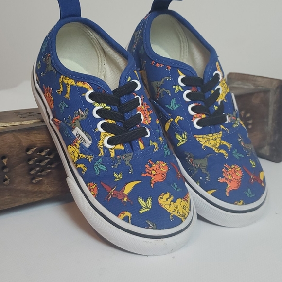 blue dinosaur vans